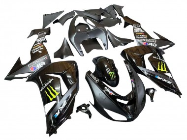 Großhandel Kawasaki ZX10R Motorrad Verkleidung 2006-2007 - Grau Gelb Glanzendes Schwarz Monster Elf