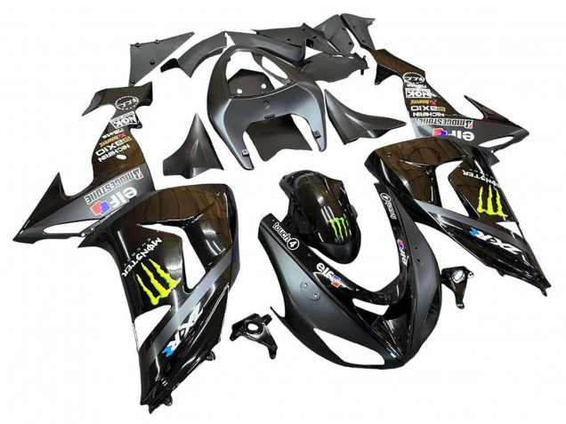 Großhandel Kawasaki ZX10R Motorrad Verkleidung 2006-2007 - Grau Gelb Glanzendes Schwarz Monster Elf