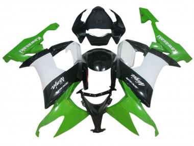 Großhandel Kawasaki ZX10R Motorrad Verkleidung 2006-2007 - Grun Weiss Schwarz
