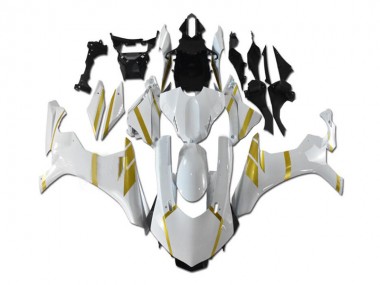 Großhandel Yamaha YZF R1 Motorrad Verkleidung 2015-2019 - Weiss Gold