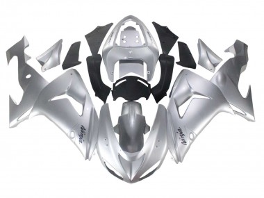 Großhandel Kawasaki ZX10R Motorrad Verkleidung 2006-2007 - Silber Schwarz Ninja