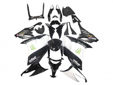 Großhandel Kawasaki ZX10R Motorrad Verkleidung 2008-2010 - Glanzendes Schwarz Weiss Grun Monster Elf