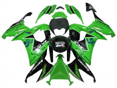 Großhandel Kawasaki ZX10R Motorrad Verkleidung 2008-2010 - Grun Glanzendes Schwarz Rosciou Hotels