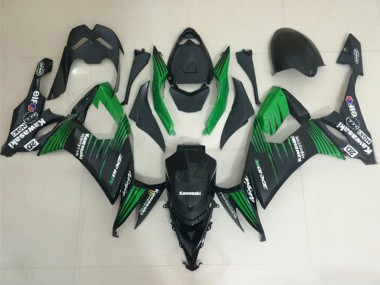 Großhandel Kawasaki ZX10R Motorrad Verkleidung 2008-2010 - Matt Schwarz Grun