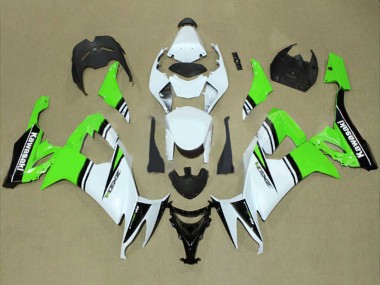 Großhandel Kawasaki ZX10R Motorrad Verkleidung 2008-2010 - Weiss Grun Schwarz