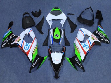 Großhandel Kawasaki ZX10R Motorrad Verkleidung 2008-2010 - Weiss Fluoreszierendes Grun Rot Schwarz