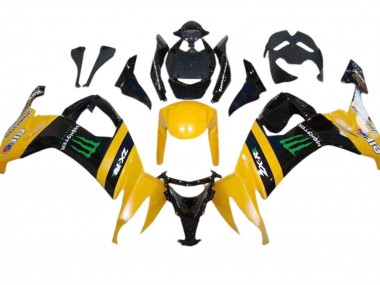 Großhandel Kawasaki ZX10R Motorrad Verkleidung 2008-2010 - Gelb Schwarz Grun Monster