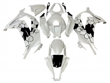 Großhandel Kawasaki ZX10R Motorrad Verkleidung 2008-2010 - Weiss Schwarz