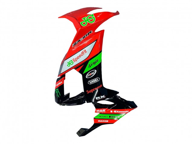 Großhandel Kawasaki ZX10R Motorrad Verkleidung 2008-2010 - Rot Grun Schwarz