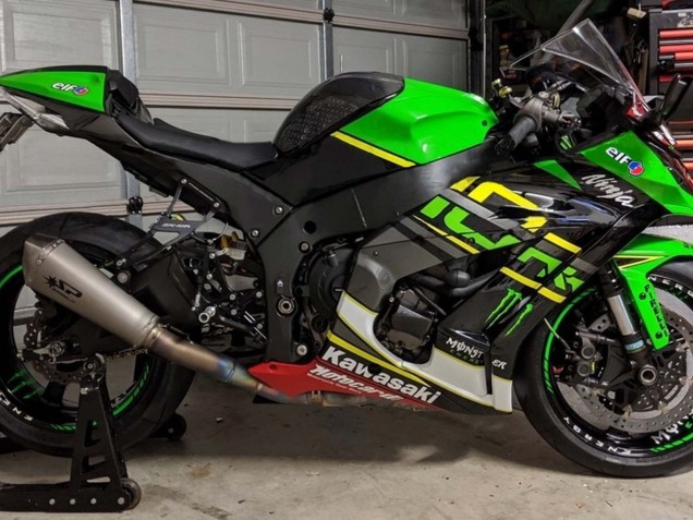 Großhandel Kawasaki ZX10R Motorrad Verkleidung 2011-2015 - Grun Gelb Schwarz Weiss Elf Monster