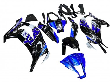 Großhandel Kawasaki ZX10R Motorrad Verkleidung 2011-2015 - Blau Weiss Glanzendes Schwarz