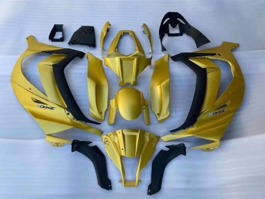 Großhandel Kawasaki ZX10R Motorrad Verkleidung 2011-2015 - Gold Schwarz