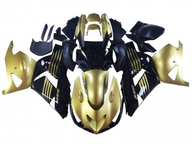 Großhandel Kawasaki ZX14R ZZR1400 Motorrad Verkleidung 2006-2011 - Gold Schwarz