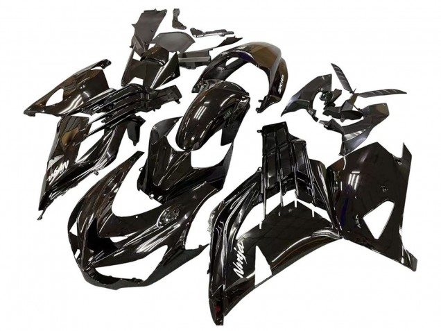 Großhandel Kawasaki ZX14R ZZR1400 Motorrad Verkleidung 2012-2024 - Glanzendes Schwarz Matt Schwarz Weiss Ninja