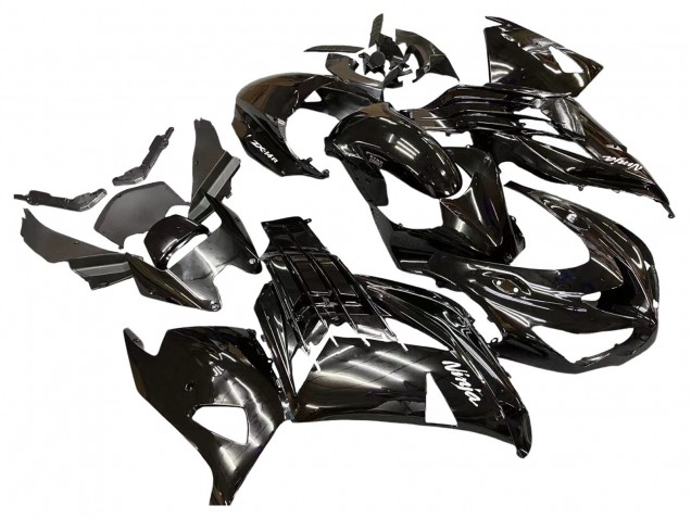 Großhandel Kawasaki ZX14R ZZR1400 Motorrad Verkleidung 2012-2024 - Glanzendes Schwarz Matt Schwarz Weiss Ninja
