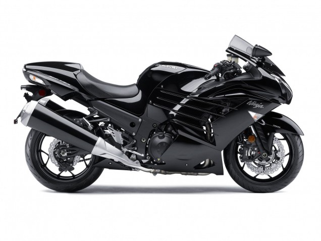 Großhandel Kawasaki ZX14R ZZR1400 Motorrad Verkleidung 2012-2024 - Glanzendes Schwarz Matt Schwarz Weiss Ninja