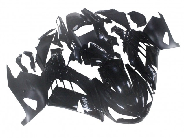 Großhandel Kawasaki ZX14R ZZR1400 Motorrad Verkleidung 2012-2024 - Glanzendes Schwarz Matt Schwarz Weiss Ninja