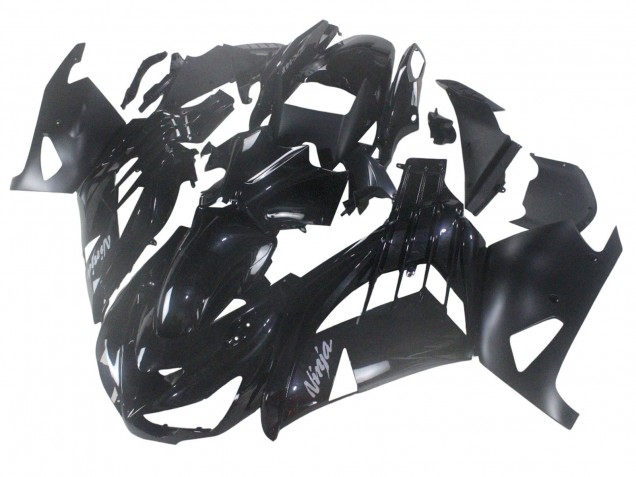 Großhandel Kawasaki ZX14R ZZR1400 Motorrad Verkleidung 2012-2024 - Glanzendes Schwarz Matt Schwarz Weiss Ninja