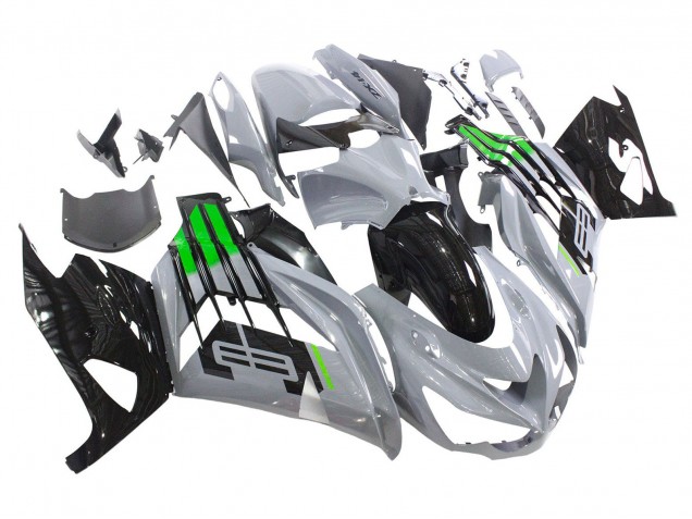 Großhandel Kawasaki ZX14R ZZR1400 Motorrad Verkleidung 2012-2024 - Grau Grun Schwarz