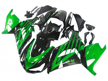 Großhandel Kawasaki ZX14R ZZR1400 Motorrad Verkleidung Kit 2012-2024 - Grun Glanzendes Schwarz
