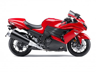 Großhandel Kawasaki ZX14R ZZR1400 Motorrad Verkleidung 2012-2024 - Rot Matt Schwarz