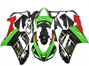 Großhandel Kawasaki ZX6R Motorrad Verkleidung 2007-2008 - Grun Schwarz