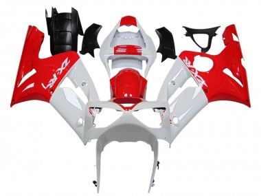 Großhandel Kawasaki ZX6R Motorrad Verkleidung 2003-2004 - Weiss Rot