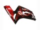 Großhandel Kawasaki ZX6R Motorrad Verkleidung 2003-2004 - Glanzendes Schwarz Rot Flamme