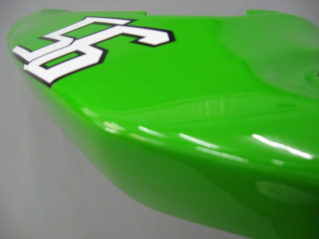 Großhandel Kawasaki ZX6R Motorrad Verkleidung 2003-2004 - Grun Weiss Schwarz Elf Bridgestone