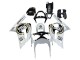 Großhandel Kawasaki ZX6R Motorrad Verkleidung 2003-2004 - Weiss Schwarz Motul Lucky Strike