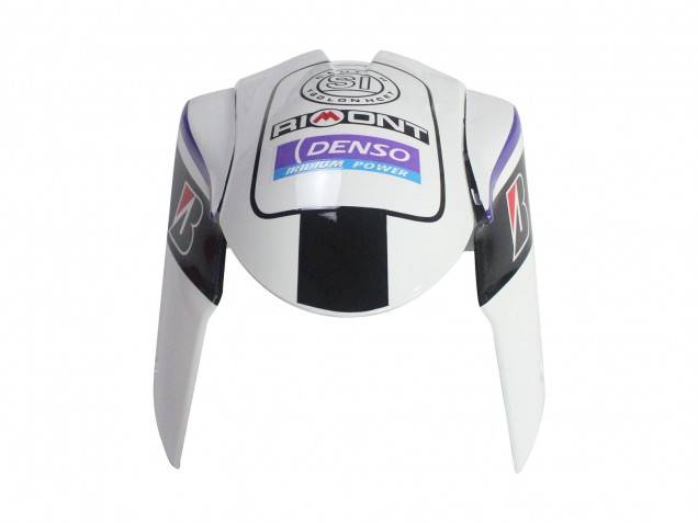 Großhandel Kawasaki ZX6R Motorrad Verkleidung 2005-2006 - Weiss Lila Schwarz Rizoma Playboy Denso