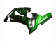 Großhandel Kawasaki ZX6R Motorrad Verkleidung 2005-2006 - Glanzendes Schwarz Grun Flamme
