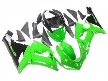 Großhandel Kawasaki ZX6R Motorrad Verkleidung 2005-2006 - Grun Schwarz Ninja