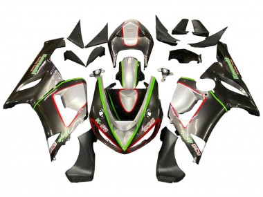 Großhandel Kawasaki ZX6R Motorrad Verkleidung 2005-2006 - Schwarz Silber Grun Rot K 26