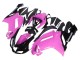 Großhandel Kawasaki ZX6R Motorrad Verkleidung 2007-2008 - Schwarz Rosa Ninja