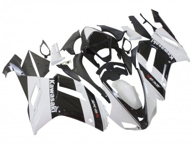 Großhandel Kawasaki ZX6R Motorrad Verkleidung 2007-2008 - Weiss Schwarz