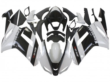 Großhandel Kawasaki ZX6R Motorrad Verkleidung 2007-2008 - Weiss Schwarz