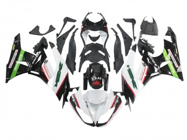 Großhandel Kawasaki ZX6R Motorrad Verkleidung 2009-2012 - Weiss Rot Schwarz Grun