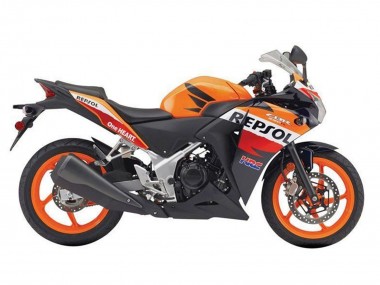 Großhandel Honda CBR250RR Motorrad Verkleidung 2011-2015 - Orange Weiss Rot Glanzendes Schwarz Repsol HRC