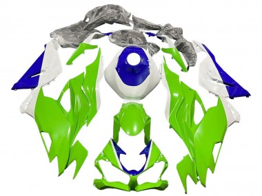 Großhandel Kawasaki ZX6R Motorrad Verkleidung 2019-2022 - Weiss Blau Grun
