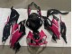 Großhandel Kawasaki ZX6R Motorrad Verkleidung 2019-2022 - Glanzendes Schwarz Rosa Ninja