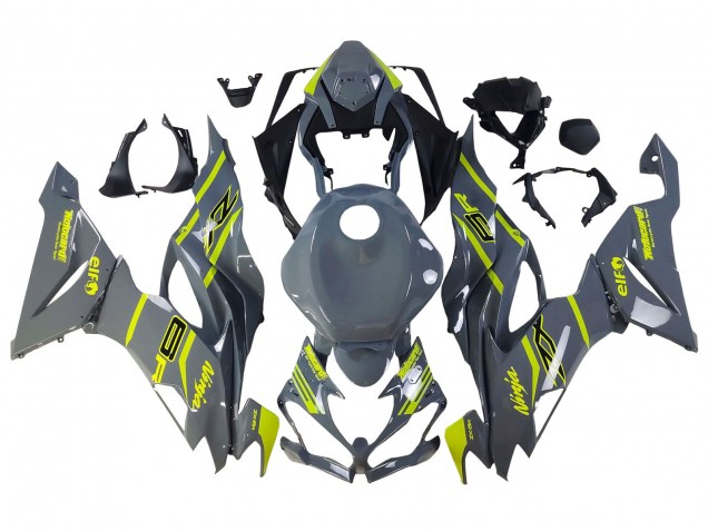 Großhandel Kawasaki ZX6R Motorrad Verkleidung 2019-2022 - Nardo Grau Gelb