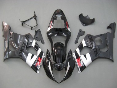Großhandel Suzuki GSXR 1000 Motorrad Verkleidung 2003-2004 - Glanzendes Schwarz Weiss Grau Rot