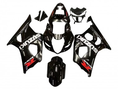 Großhandel Suzuki GSXR 1000 Motorrad Verkleidung 2003-2004 - Glanzendes Schwarz Weiss Rot Aufkleber