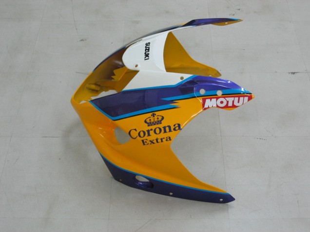 Großhandel Suzuki GSXR 1000 Motorrad Verkleidung 2003-2004 - Gelb Weiss Blau Schwarz Corona