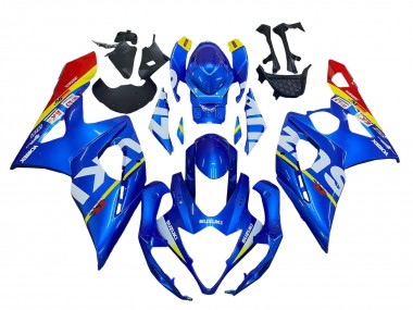 Großhandel Suzuki GSXR 1000 Motorrad Verkleidung 2005-2006 - Blau Gelb Rot Weiss