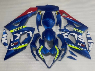 Großhandel Suzuki GSXR 1000 Motorrad Verkleidung 2005-2006 - Blau Gelb Rot Motul Ecstar