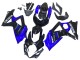 Großhandel Suzuki GSXR 1000 Motorrad Verkleidung Kit 2007-2008 - Blau Glanzendes Schwarz