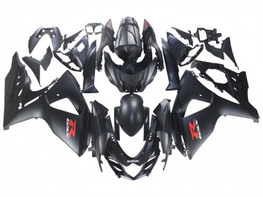 Großhandel Suzuki GSXR 1000 Motorrad Verkleidung 2007-2008 - Matt Schwarz Rot Aufkleber