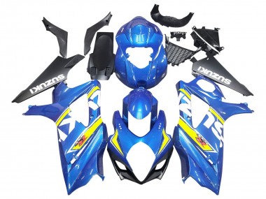 Großhandel Suzuki GSXR 1000 Motorrad Verkleidung 2007-2008 - Blau Gelb Schwarz